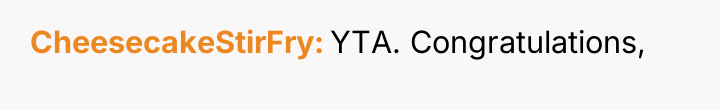 CheesecakeStirFry YTA. Congratulations,