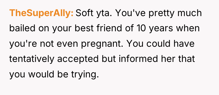 TheSuperAlly Soft yta. You've pretty much bailed on your best...