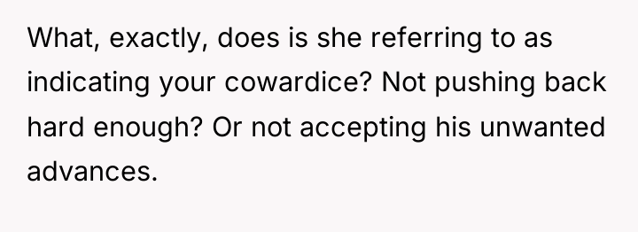 What, exactly, does is she referring to as indicating your...