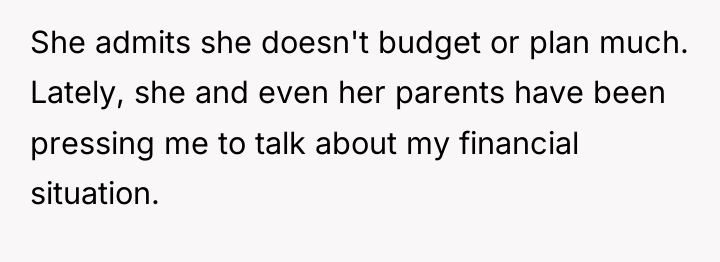 She admits she doesn't budget or plan much. Lately, she...