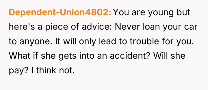 Dependent-Union4802 You are young but here's a piece of advice:...