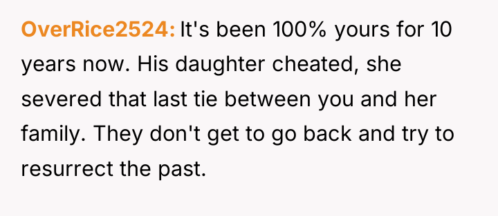 OverRice2524 It's been 100% yours for 10 years now. His...