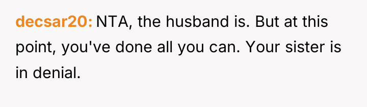 decsar20 NTA, the husband is. But at this point, you've...