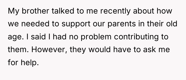 My brother talked to me recently about how we needed...