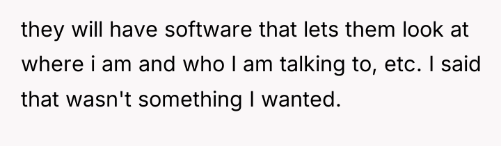 they will have software that lets them look at where...