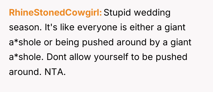 RhineStonedCowgirl Stupid wedding season. It's like everyone is either a...