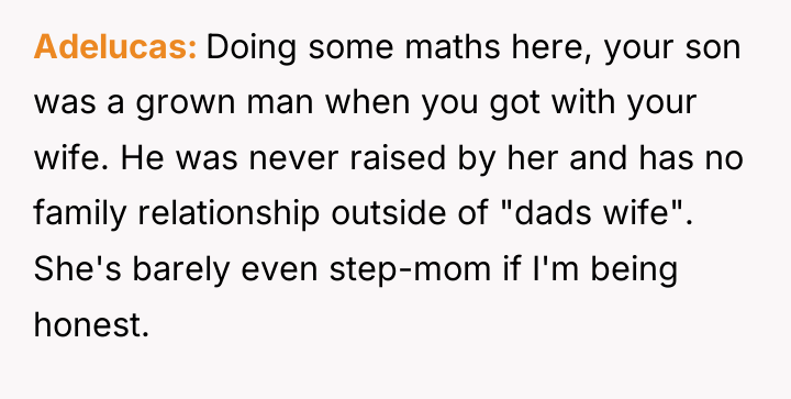 Adelucas Doing some maths here, your son was a grown...