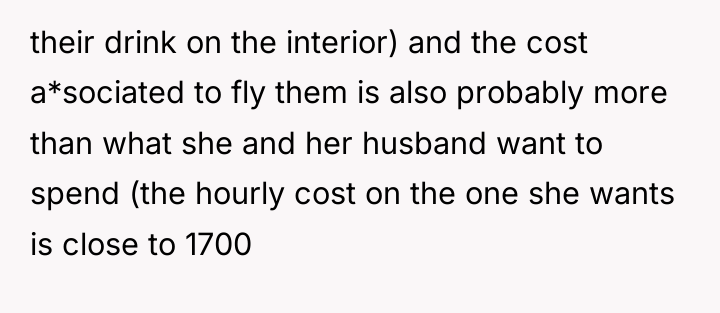 their drink on the interior) and the cost a*sociated to...