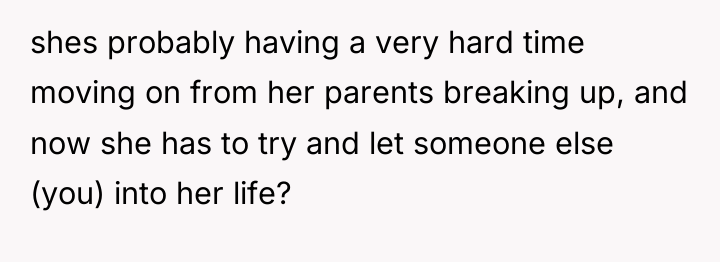 shes probably having a very hard time moving on from...