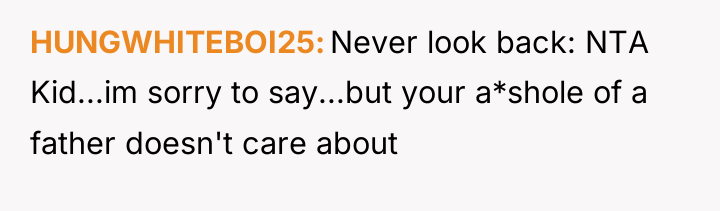 HUNGWHITEBOI25 Never look back: NTA Kid...im sorry to say...but your...