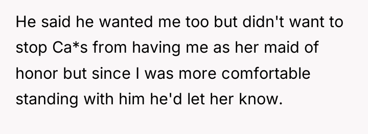 He said he wanted me too but didn't want to...