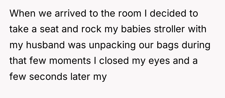 When we arrived to the room I decided to take...