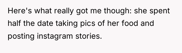 Here's what really got me though: she spent half the...