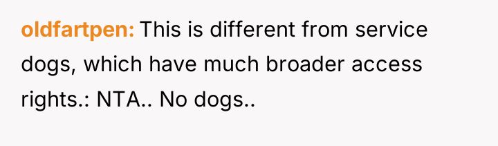 oldfartpen This is different from service dogs, which have much...