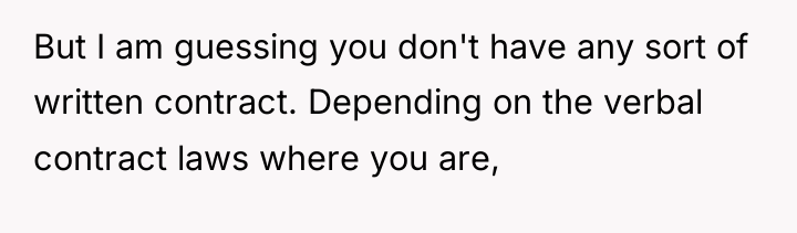 But I am guessing you don't have any sort of...