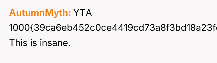 AutumnMyth YTA 1000{39ca6eb452c0ce4419cd73a8f3bd18a23fe95ab4febb092bc2ab1b542eeea82f}. This is insane.