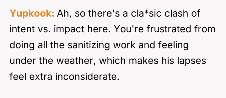 Yupkook Ah, so there's a cla*sic clash of intent vs....