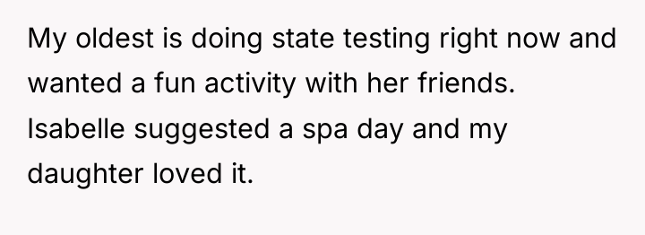 My oldest is doing state testing right now and wanted...