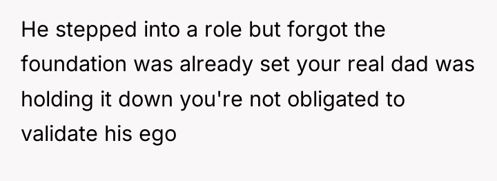 He stepped into a role but forgot the foundation was...