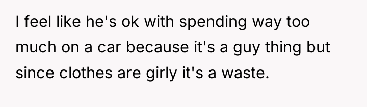 I feel like he's ok with spending way too much...