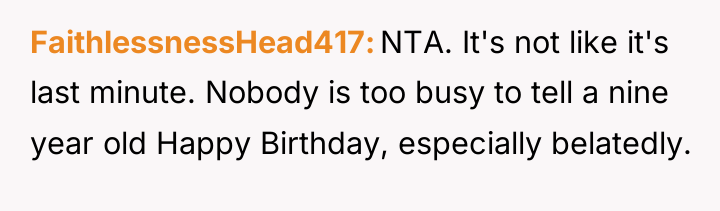 FaithlessnessHead417 NTA. It's not like it's last minute. Nobody is...
