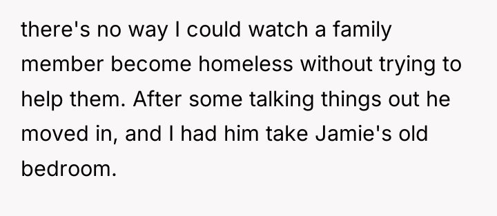 there's no way I could watch a family member become...