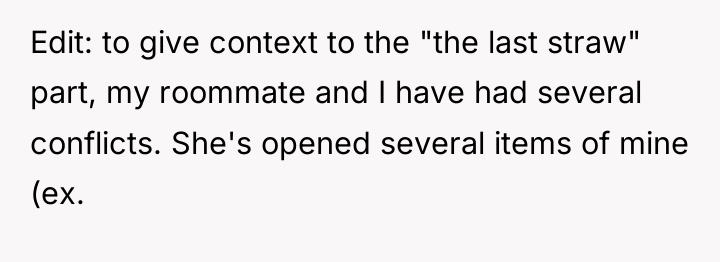 Edit: to give context to the "the last straw" part,...