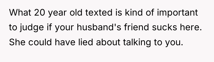 What 20 year old texted is kind of important to...