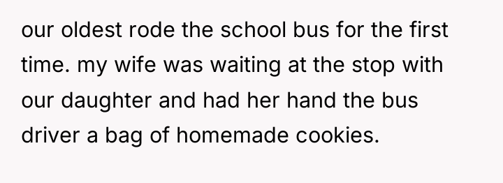 our oldest rode the school bus for the first time....
