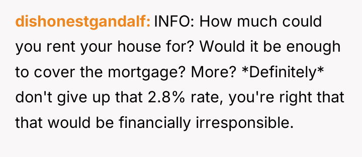 dishonestgandalf INFO: How much could you rent your house for?...
