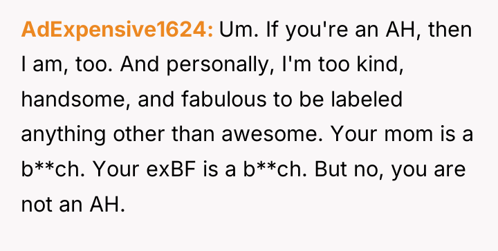 AdExpensive1624 Um. If you're an AH, then I am, too....