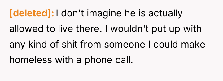 [deleted] I don't imagine he is actually allowed to live...