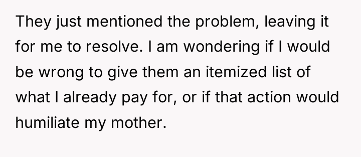 They just mentioned the problem, leaving it for me to...