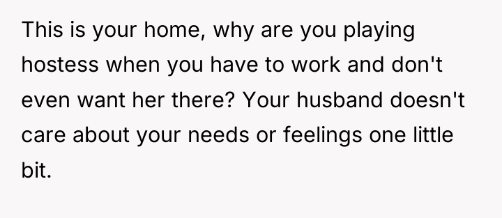 This is your home, why are you playing hostess when...