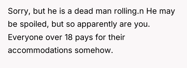 Sorry, but he is a dead man rolling.n He may...
