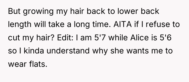 But growing my hair back to lower back length will...