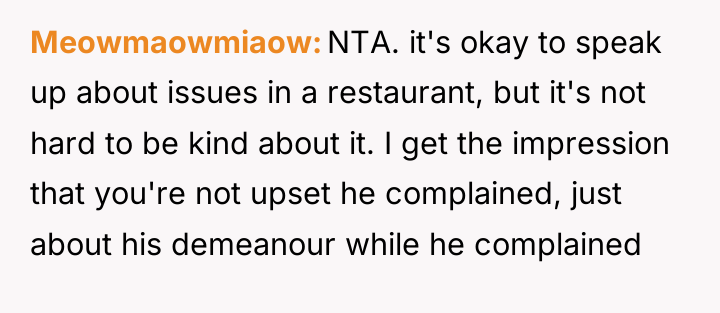 Meowmaowmiaow NTA. it's okay to speak up about issues in...