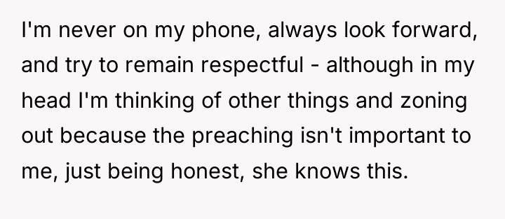 I'm never on my phone, always look forward, and try...