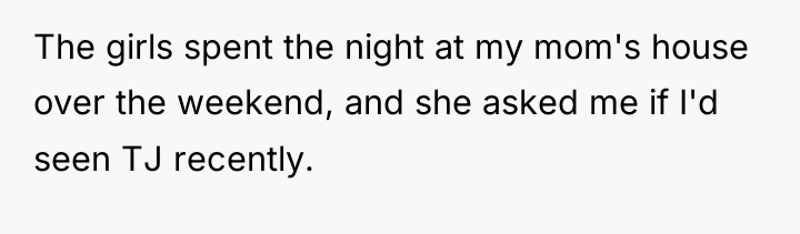 The girls spent the night at my mom's house over...