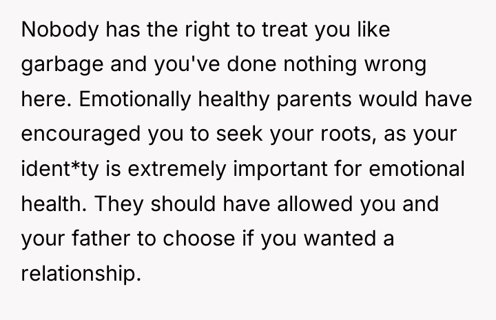 Nobody has the right to treat you like garbage and...