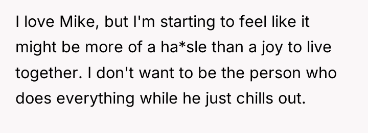 I love Mike, but I'm starting to feel like it...