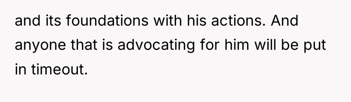 and its foundations with his actions. And anyone that is...