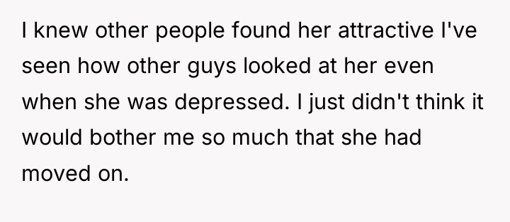 I knew other people found her attractive I've seen how...