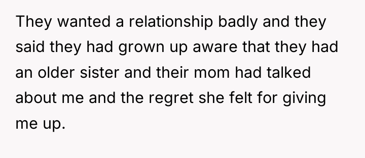 They wanted a relationship badly and they said they had...