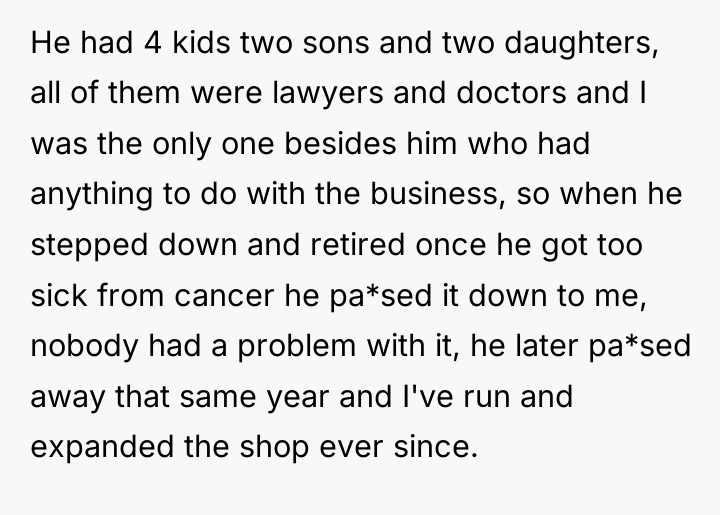 He had 4 kids two sons and two daughters, all...