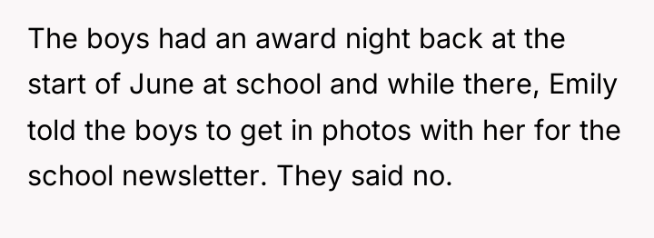 The boys had an award night back at the start...