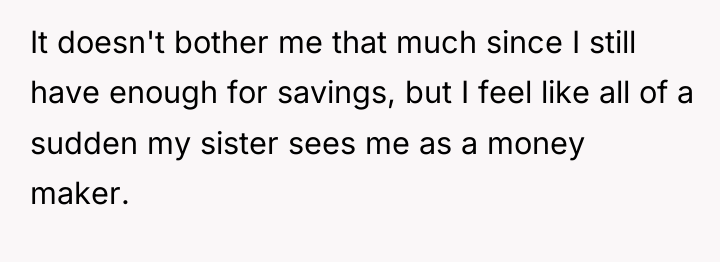 It doesn't bother me that much since I still have...