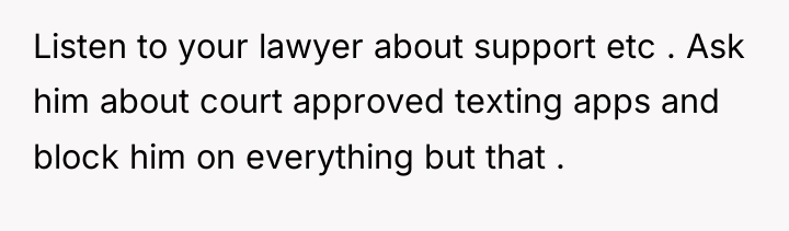 Listen to your lawyer about support etc . Ask him...