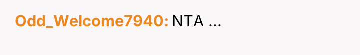 Odd_Welcome7940 NTA ...