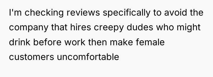 I'm checking reviews specifically to avoid the company that hires...